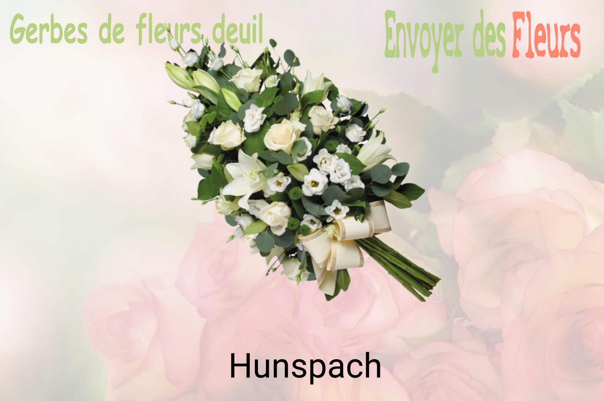 Gerbe de fleurs de deuil livrée à Hunspach
